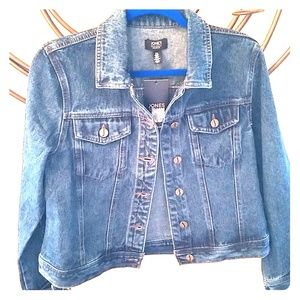 Jones New York Denim Boho Western Jacket Size Medium NWT